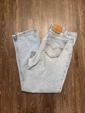 Vintage Levi’s Orange Tab 1980s Men’s Jeans Light Wash Distressed 34x30 Straight